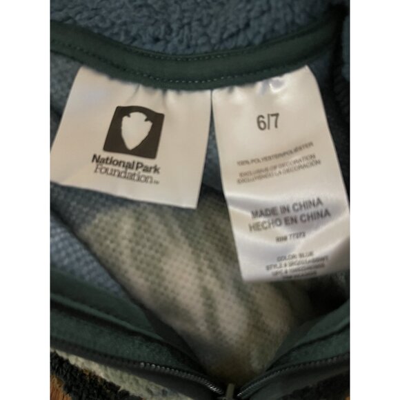 Rocky Mountain National Park Sweatshirt Boys Pullover Size 6/7 Sherpa Elk - Picture 6 of 8